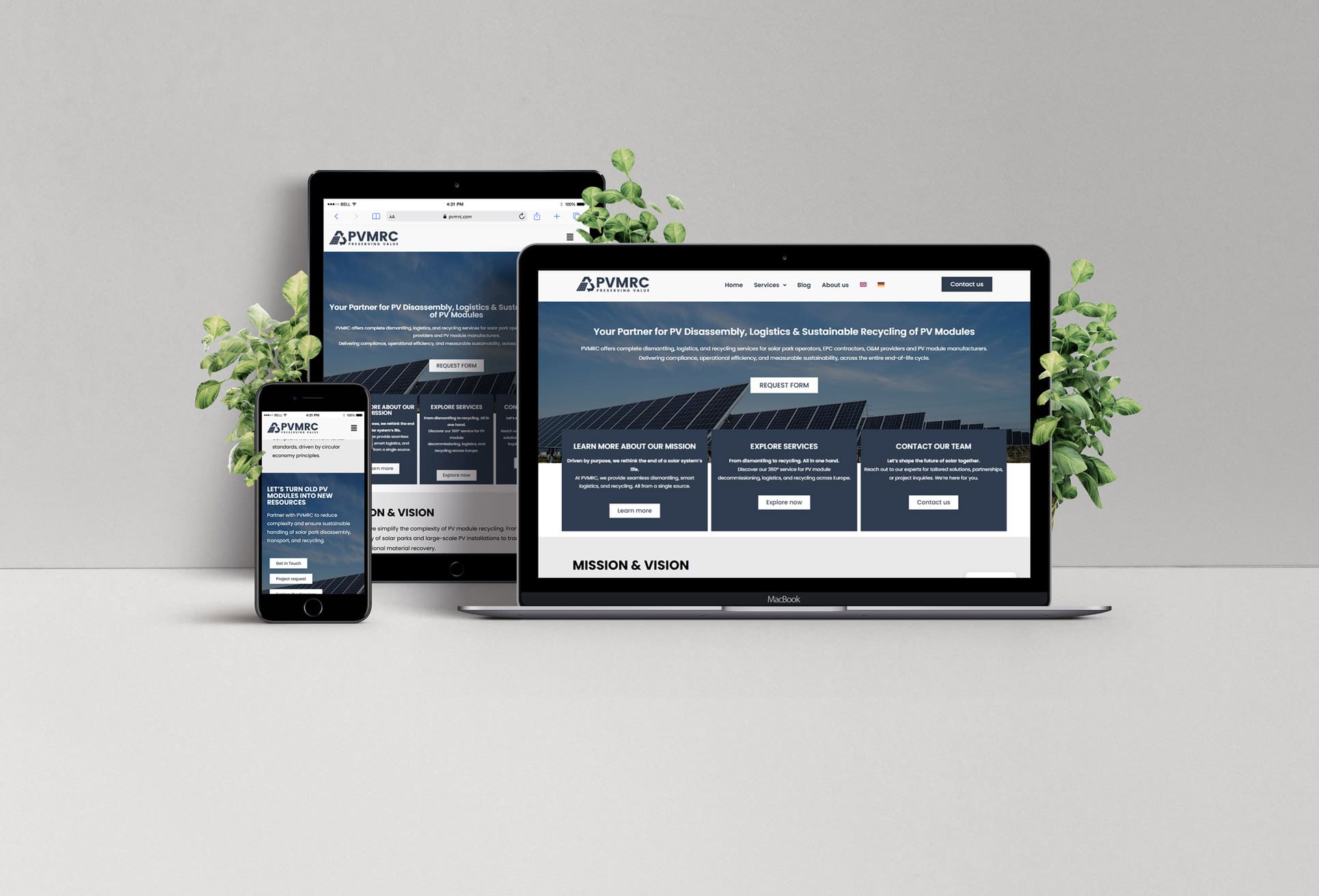 Clean & Professional Website (Responsive Design)