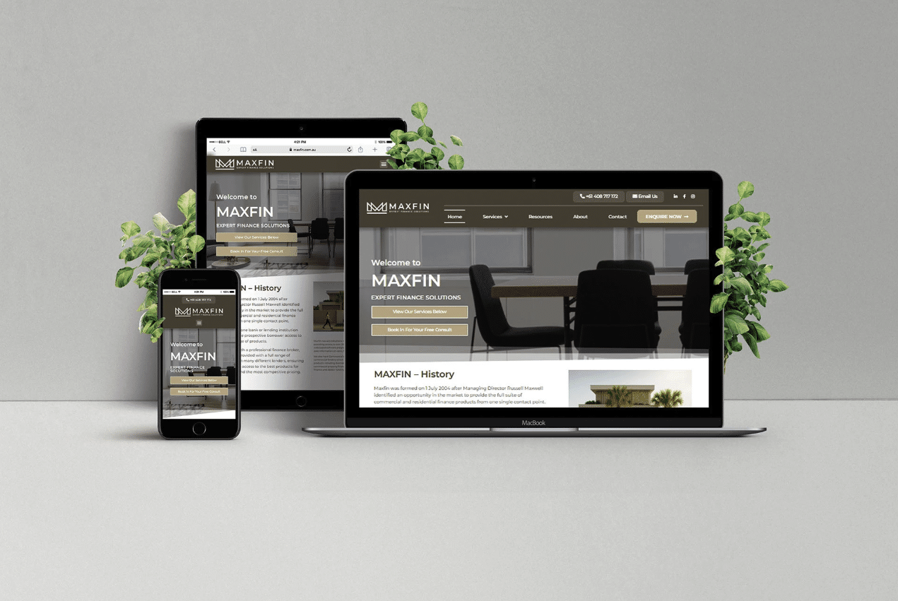 Modern Finance Brokerage Website (Responsive Design)