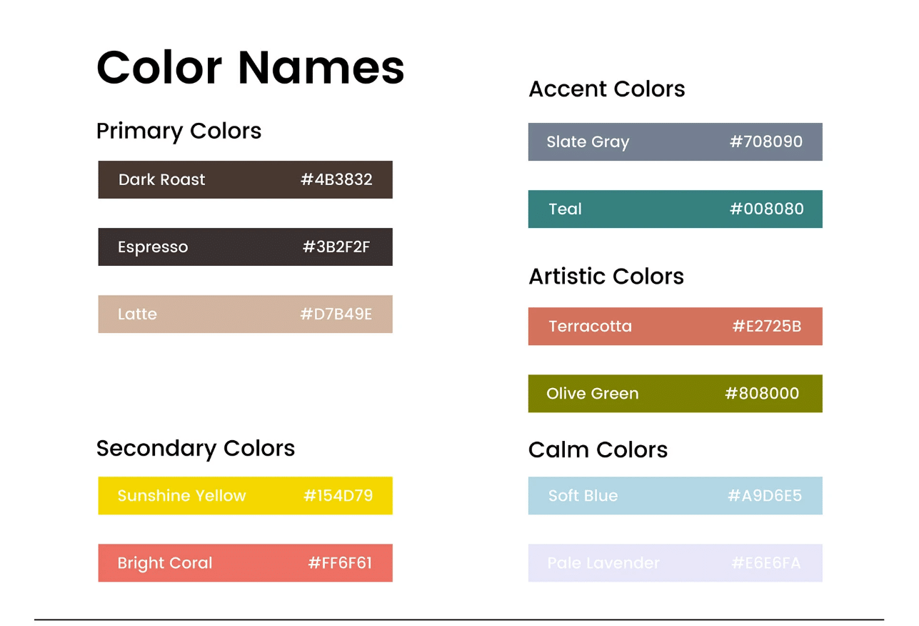 Brand Color Palette Design
